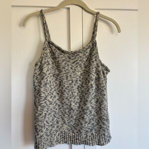 Madewell Black and Cream Patterned Camisole